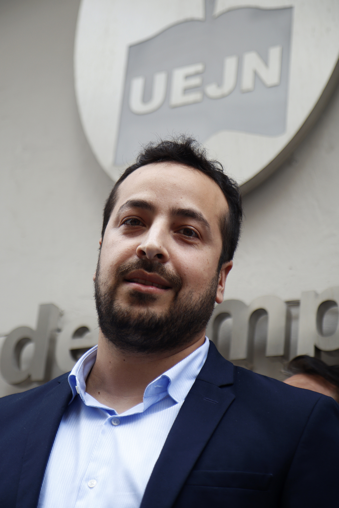 Foto de Pablo Nahuel Appella, Secretario de Prensa y Difusión de UEJN